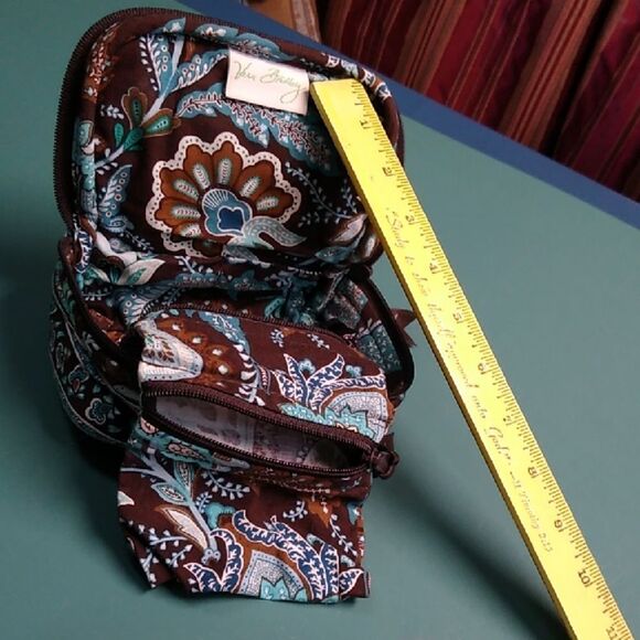 Vera Bradley Java Blue Patterned make up/ Jewelry Cottagecore Bag - Picture 2 of 11